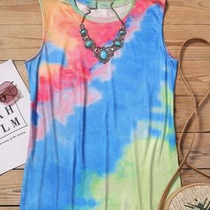 Boutique Tie Dye Summer Dress